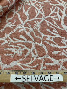 Bella Dura Home Indoor/Outdoor Performance Atoll Woven Persimmon | Home Decor Fabric | 55" Wide