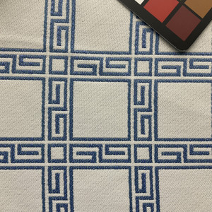 Bella Dura Home Indoor/Outdoor Performance Fair And Square Woven Chambray | Home Decor Fabric | 54" Wide