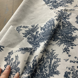 Premier Prints Jamestown Cotton Duck Premier Navy | Home Decor Fabric | 54" Wide