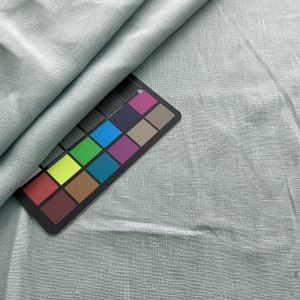 European 100% Linen Mosaic Blue | Medium Weight Linen Fabric | Home Decor Fabric | 56" Wide