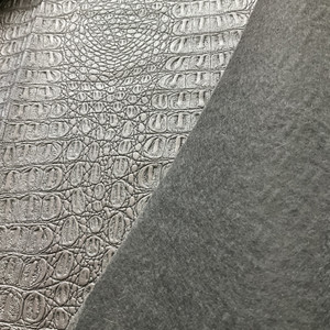 Faux Leather Gator Dark Coffee Brown | Heavyweight Faux Leather Upholstery | Home Decor Upholstery | 54" Wide