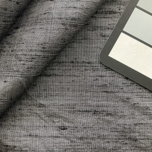 Dupioni Silk Fabric Iridescent Platinum | Lightweight Dupioni Upholstery | Home Decor Upholstery | 54" Wide