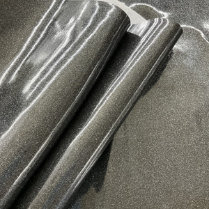 Sparkle Vinyl Black | Medium Weight Vinyl Fabric | Home Decor Fabric | 54" Wide
