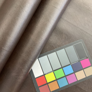 Faux Leather Caprice Brown | Heavyweight Faux Leather Upholstery | Home Decor Upholstery | 54" Wide