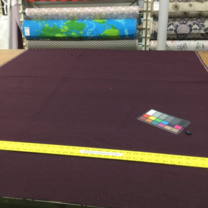 4.25 Yard Piece of Dark Plum Herringbone Twill Upholstery Fabric | 54" wide | By the Yard