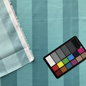 Two Tone Turquoise Wide Stripes | Outdoor Home Decor Fabric | Richloom | 54" Wide | By the Yard