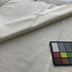 Solid Off White Slub Weave | Upholstery Fabric | Linen Like | Medium Weight | 54" Wide | By the Yard