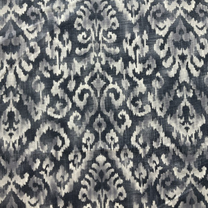 Damask Ikat in Dark Grey / Off White | Home Decor Fabric | Magnolia Home | 54" Wide | By the Yard