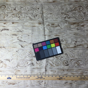 5 Yard Piece of Rodin Decorative Shabby Stripes Brown | Home Decor Fabric | Upholstery / Drapery | 54" Wide | By the Yard