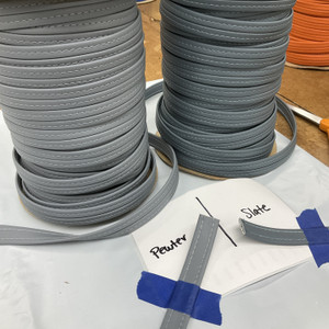 SEAQUEST Pewter Warm Light Grey Hidem Gimp | PSQ-110 |  Marine Vinyl Upholstery Trim | 5/8" | By the Yard 1010