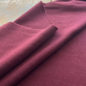 Burgundy Red Fleece | By the Yard