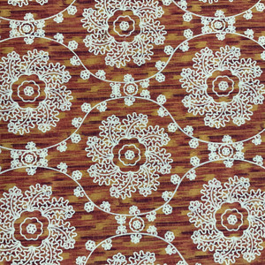 4.3 Yard Piece of Mythical Medallion in Spice Upholstery / Drapery Fabric | IMAN | 54 Wide | BTY