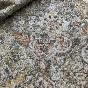 1 Yard Piece of Swavelle Wachusett Motif Chenille Harvest | Heavyweight Chenille Fabric | Home Decor Fabric | 57" Wide