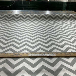 4.875 Yard Piece of Premier Prints ZigZag Twill Storm | Home Decor Fabric | 54" Wide