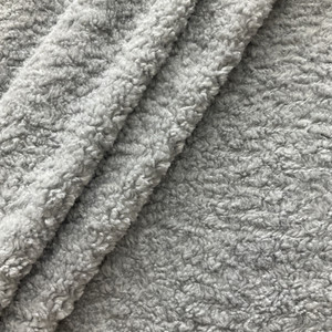 Grey Faux Fur Fabric | 56" Wide | Home Decor Apparel Fabric | Lightweight