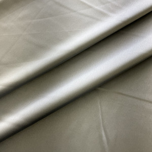 Silver Silky Satin 100% Polyester | Lightweight Apparel Fabric