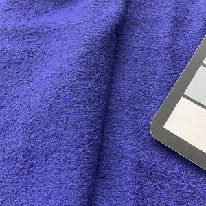 Royal Blue Solid Stretch Terry Tube Knit Fabric |  Circular Tube Clothing and Apparel |  Medium weight | 46 " circumference | Sold by linear Yard