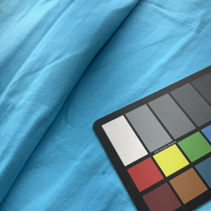 Aqua Solid Matte Jersey Knit Tube Fabric |  Circular | Clothing and Apparel | Lightweight | 60 " circumference | Sold by the Yard