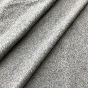 Steel Grey Solid Micro Fleece Fabric | Lightweight | Clothing and Apparel | Lining | Polyester | 58/60 inch wide | Sold By the Yard