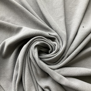 Steel Grey Solid Micro Fleece Fabric | Lightweight | Clothing and Apparel | Lining | Polyester | 58/60 inch wide | Sold By the Yard