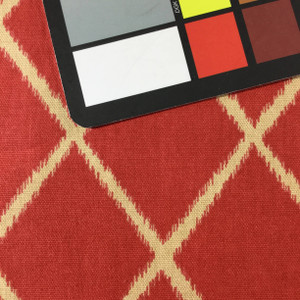 4.5 Yard Piece of Rafi in Persimmon by Golding Fabrics | Red / Tan | Home Decor Fabric | Light Upholstery / Drapery | 54" Wide | By the Yard