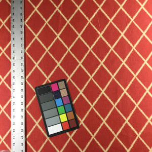 4.5 Yard Piece of Rafi in Persimmon by Golding Fabrics | Red / Tan | Home Decor Fabric | Light Upholstery / Drapery | 54" Wide | By the Yard