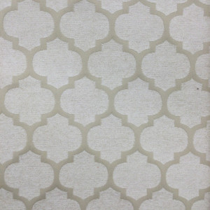 4 Yard Piece of Pastis in Sand | Chenille Upholstery Fabric |  Quatrefoil in Sand | 54 wide | By The Yard | JAYZ422-1083-REM2