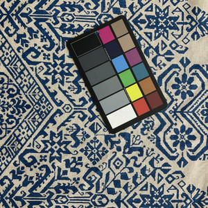 Safi in Peacock | Home Decor Fabric | Aztec Design in Blue / Natural  | Kaufmann | Medium Weight | 54" Wide | By the Yard