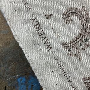 Arezzo in Porcini | Home Decor Fabric | Paisley Floral in Orange / Mint / Natural | Waverly | Medium Weight | 54" Wide | By the Yard