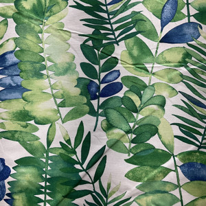 Bay Breeze Fiesta | Home Decor Fabric | Blue Green Foliage | Drapery | P/Kafumann | 54" Wide | By The Yard