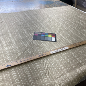 Angola in Safari | Home Decor Fabric | Tan White Shibori | P/Kaufmann | 54" Wide | By The Yard