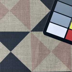 Quartic in Petal | Home Decor Fabric | Geometric Blue Blush Pink | PK Contract | Medium Weight | 54" Wide | By The Yard