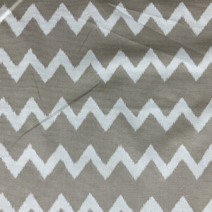 Ziggy in Linen | Home Decor Fabric | White Beige Chevron | Drapery | Golding Fabrics | 54" Wide | By The Yard