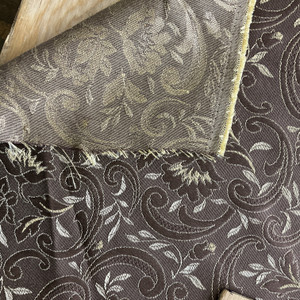 Emperor in Chocolate | Upholstery Fabric | Gold Brown Floral | Medium Weight | 54" Wide | By The Yard