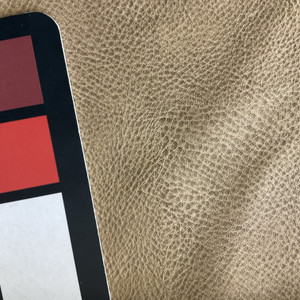 Covington in Rawhide Lt .Tan | Faux Leather Upholstery Fabric | Light Pebbled Grain | Vinyl | Heavy Weight / Durable | 54" Wide | By the Yard
