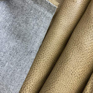 Covington in Rawhide Lt .Tan | Faux Leather Upholstery Fabric | Light Pebbled Grain | Vinyl | Heavy Weight / Durable | 54" Wide | By the Yard