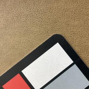 Rustic Tan | Faux Leather Upholstery Fabric | Light Pebbled Grain | Vinyl | Heavy Weight / Durable | 54" Wide | By the Yard