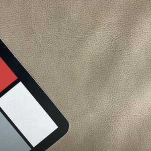 Beige Pebbled Grain | Faux Leather Upholstery Fabric | Heavy Weight / Durable | Vinyl | 54" Wide | By the Yard