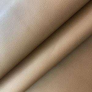 Hathor in Saddle Dk Brown | Faux Leather Upholstery Fabric | Medium Pebbled Grain | Felt-Backed Vinyl | Heavy Weight / Durable | 54" Wide | By the Yard