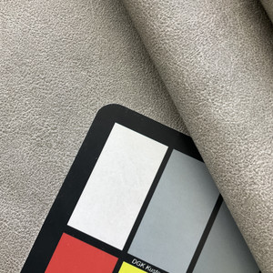 Medium Gray | Faux Leather Upholstery Fabric | Light Natural Grain | Felt-Backed Vinyl | Heavy Weight / Durable | 54" Wide | By the Yard