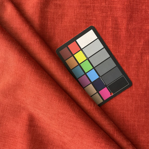 Enterprise in Paprika | Upholstery Fabric | Chenille Microfiber in Solid Orange | Heavyweight | High Performance | 54" Wide | By the Yard