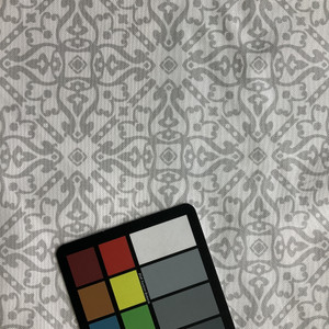 London In Grey | Home Decor Fabric | Grey White Tile Mosaic | Drapery | 54" Wide | By The Yard