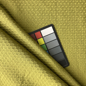 Eyelet in Wasabi | Upholstery Fabric | Citron Green Matelasse Woven Eyelets | Heavyweight | 54" Wide | By the Yard