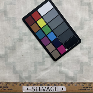 Seabreeze in Etheral | Drapery / Light Upholstery Fabric | Geometric in Off White / Pale Blue | Medium Weight | 54" Wide | By the Yard