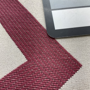 Vibes in Blossom | Upholstery Fabric | Chevron in Dark Pink / Off White | Heavyweight | Durable | 54" Wide | By the Yard