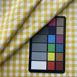 Ascott in Citron | Upholstery / Drapery Fabric | Check Plaid in Yellow and White | Medium Weight | 54" Wide | By the Yard