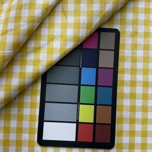 Ascott in Citron | Upholstery / Drapery Fabric | Check Plaid in Yellow and White | Medium Weight | 54" Wide | By the Yard