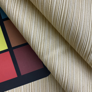 Ribble in Gold | Upholstery / Drapery Fabric | Striated Weave in Yellow | Medium Weight | 54" Wide | By the Yard