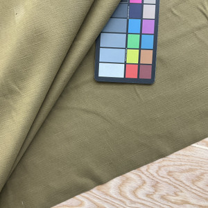 Diaz in Olive | Upholstery / Slipcover Fabric | Solid Green | Medium Weight | 54" Wide | By the Yard