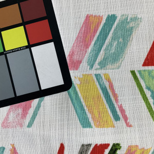 Into Action in Prism | Home Decor Fabric | Multicolored | Linen Like | Medium weight | 54" Wide | By the Yard